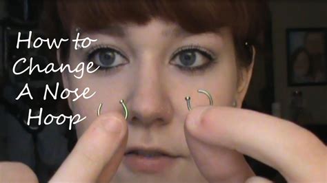 how to insert nose stud.